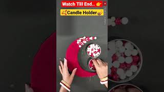 Unique and easy candle holder for diwali🪔🥰 #candleholder #diwalidecoration #shorts #youtubeshorts