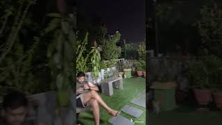 Holi pournima enjoying in our terrace garden #iplmatch #holi #gardening #ytshorts #youtubeshorts