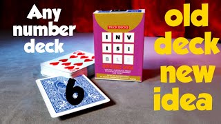 New spin for a CLASSIC  gimmick deck/Any number deck card trick