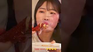 asmr # mukbang ayam keju lumer banget