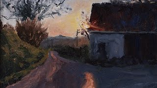 How to Capture the last of the sunshine in your oil paintings