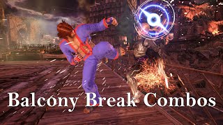 Hwoarang Balcony Break Combo Exhibition | Tekken 7