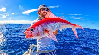 DEEP JIGGING and Deep Dropping Fraser Island ||  INSANE Red Fish!!