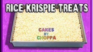 Best Rice Krispie Treat Recipe for Novelty Cakes