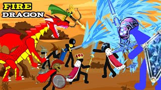 Fire Dragon | Stick War Animation - King Zarek, Blue Griffon, Giant, Atreyos, Kytchu, Xiphos