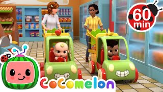 Shopping Cart Song | Colorful CoComelon Nursery Rhymes | Sing Along Songs for Kids