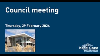 29 February 2024 | Council meeting