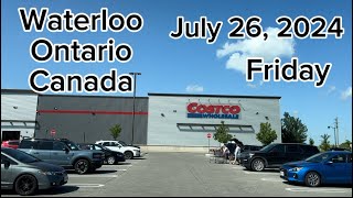 Driving around Erb Street, Columbia and Conservation. Waterloo Ontario, Canada. July 26, 2024.