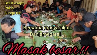 Masak bersama warga Rakit Banjarnegara!! Pakis kembang turi dan manggut belut!!