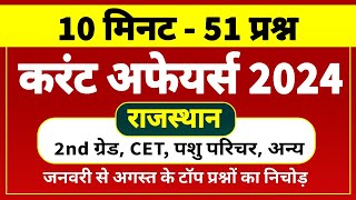 5 प्रश्न पक्का । राजस्थान करंट अफेयर्स 2024 । rajasthan current affairs 2024 । current affairs 2024