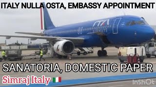 Italy immigration info ℹ️ Chanel NEW NULLA OSTA UPDATE ITALYVISA EMBASSY APPOINTMENT@sukhwant0001