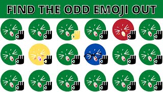 HOW GOOD ARE YOUR EYES #27 |Find The Odd Emoji Out |Emoji Puzzle Quiz