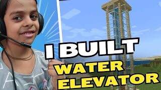 Easy Bubble Column Water Elevator in Minecraft | How To Build a Realistic Elevator Lift in Minecraft