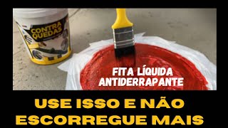 Já ouviu falar em fita líquida? Ela existe, é antiderrapante e eu te mostro como usar