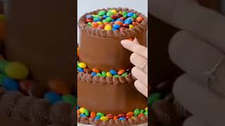 m&m cake 💜💙💚💛🧡❤️wow#trending#shots #cake #trendy #ideas #yummy 😍😍😍