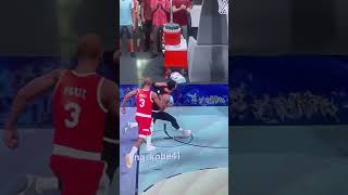 Damian lillard with a crazy 360 dunk #subscribe #2k23 #shorts