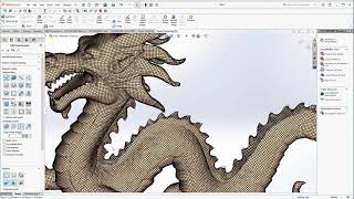 Converting ZBrush meshes to SOLIDWORKS® using the Power Surfacing RE add-in (Standard conversion)