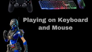 Playing on Keyboard and Mouse (Fortnite Twitch)