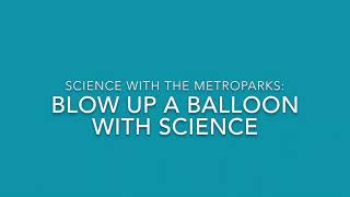 Science With The Metroparks: Blow Up A Balloon With Science