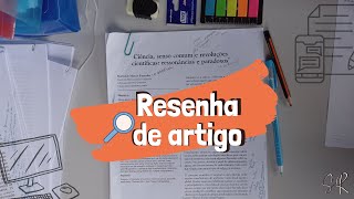 RESENHA ARTIGO CIÊNCIA, SENSO COMUM E REVOLUÇÕES CIENTÍFICAS  DE MARIVALDE FRANCELIN