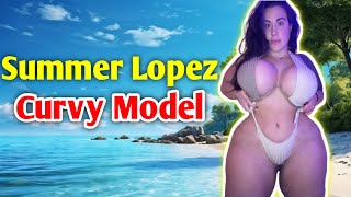 Summer Lopez | American Plus Size Curvy Model | Fashion Influencer | Age | Weight | boyfriend |