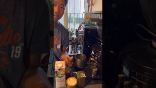 How to pour Oatmilk Tulips Latte Art,