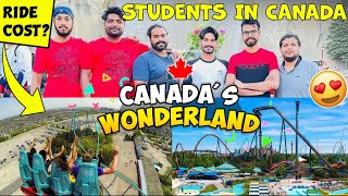 Canada's WONDERLAND | GROUP OF STUDENTS | FUN -ENJOY -RIDES -WATERPARK -HARDWORK & more PUNJABI 💪🏻