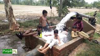 Children Bathing on Tubewell | Village Life | Village Vloggs