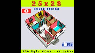 25x28 House plan #engineeringplan #viral#viralvideo  #viralshort #short #shorts