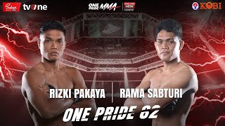 RIZKI  PAKAYA VS RAMA SABTURI ||  FULL FIGHT ONE PRIDE MMA 82 KING SIZE NEW #1 PEKALONGAN