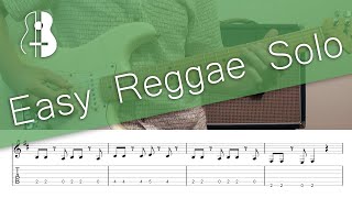 Easy Reggae Solo - Play Along with Tabs