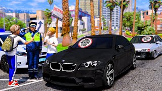 ОПЕРСКАЯ ЕЗДА В GTA 5 - ШКОЛЬНИКИ НА BMW M5 F10 И ОПЕРСКОЙ ЧЕТЫРКЕ ДЕРЗЯТ ДПС ЗА ТОНИРОВКУ! 🌊ВОТЕР