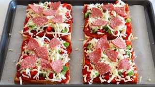 Stop Buying Pizza! Instant Bread Pizza Ready In 10 Minutes!