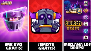 ¡EMOTE GRATIS! ¡MK EVO GRATIS! Cómo recoger los DROPS de TWITCH ⚠️  Noticias Clash Royale