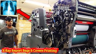 X-Ray, MRI & CT Scan Report Bags & Covers Printing By Heidelberg Sorkz Printing Machine.