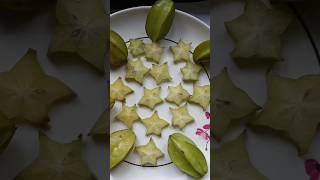 Star fruit cutting tricks & salad preparation #shorts