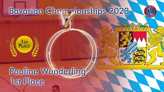 Pauline Wunderling Bavarian Championships 2023 in Gymwheel Age Group 15 16 1st Place