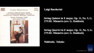 Luigi Boccherini, String Quintet in E major, Op. 11, No. 5, G. 275: III. Minuetto (arr. G. Haddock)