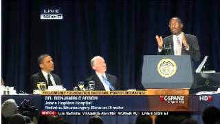 Prayer Breakfast Taxes Dr Carson