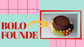 BOLO FOUNDE /  PISCININHA / CHOCOLATE