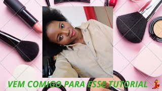 Passo a passo maquiagem colorida/ Desafio ( pele #negra  #iniciantes) Por Toques da Fafa 🌼