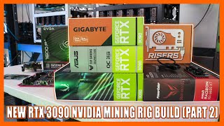 New RTX 3090 Nvidia Rig Build in The Mining Bunker (Part 2) - Over 122 MH/s on Each Card!