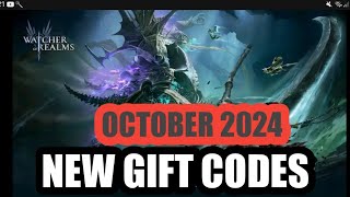 WATCHER OF REALMS GIFT CODE OCTOBER 2024 | WATCHER OF REALMS PROMO CODE 2024