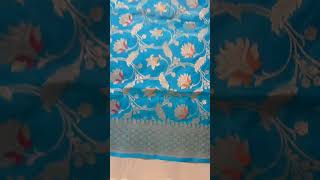 Banarasi Handwoven Pure Kataan Silk Tilfi Jangla Exclusive Dupatta.