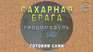 Cахарная брага. Гидромодуль 1:3,5.