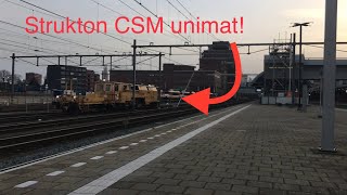 Rare CSM unimat van strukton vertrekt vroeg van Amersfoort Centraal!