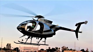 MD530 Start Up, Takeoff & Landing on Helipad (Hughes 500) Helicopter N67FF