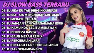 DJ SLOW BASS TERBARU 2023 | DJ VIRAL TIKTOK FULL BASS 🎵 DJ JIKA KU TAK DIINGINKAN | FULL ALBUM