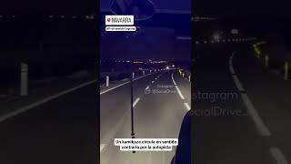 Kamikaze por la AP-68 en Navarra sentido Logroño #shorts