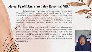 Pendidikan Islam Ideal | Kel.8 FPDI PGMI-C 2021